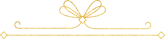 Art Deco Minimal Gold Foil Christmas Bow Middle Piece Border